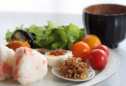 むくみがちな梅雨の朝ご飯。
